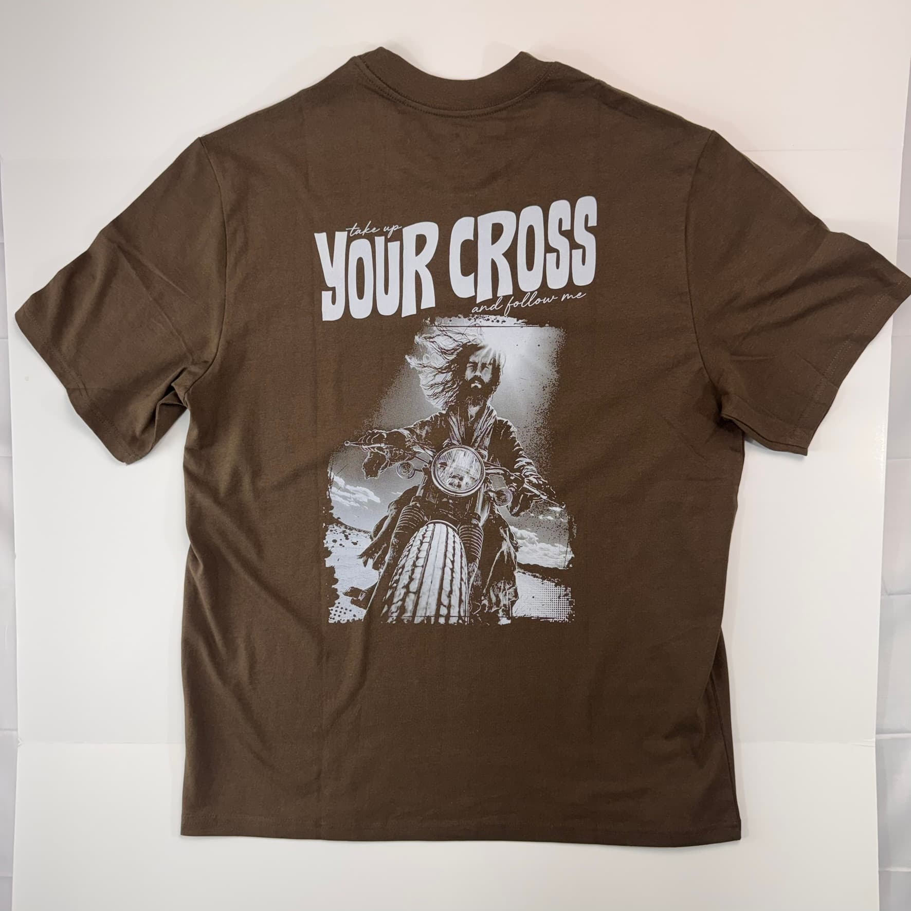 Shirt Oversized Brown( Take up Your Cross and Follow Me)